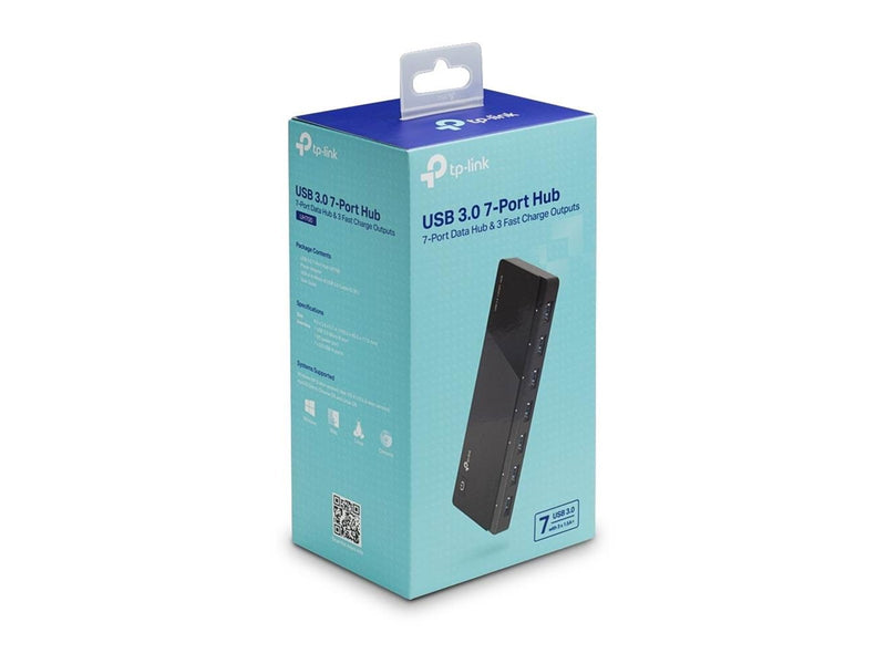 TP-Link UH700 USB 3.0 7-Port Hub USB-Hubs - USB 3.0 - 7 - Schwarz