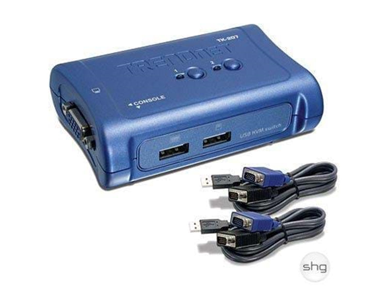 TRENDnet 2-Port USB KVM Switch / Kabel