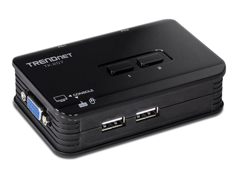 TRENDnet 2-Port USB KVM Switch / Kabel