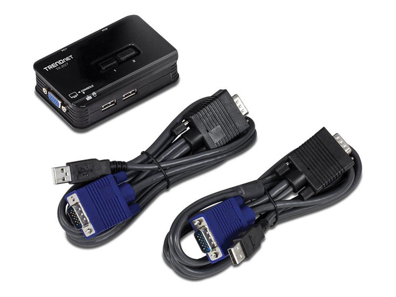 TRENDnet 2-Port USB KVM Switch / Kabel