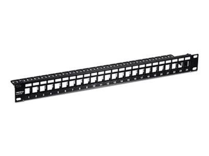 TRENDnet TC-KP24S - patch panel (blank) - 1U - 19"