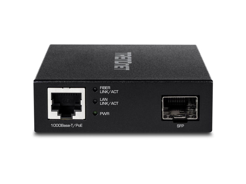 TRENDnet TFC-PGSFP Gigabit PoE PD SFP Fiber Media Converter