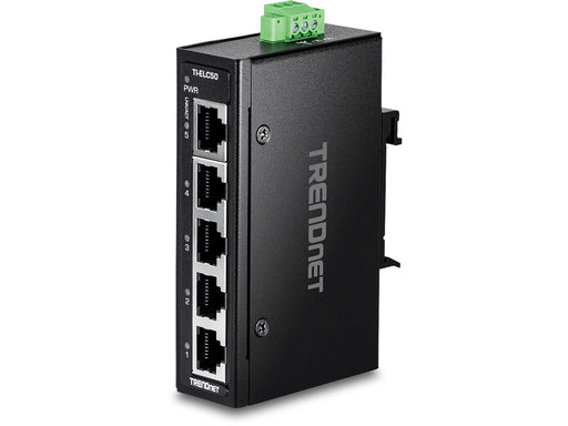 TRENDnet TI-ELC50 5-Port Industrial Fast Ethernet DIN-Rail Mini Switch
