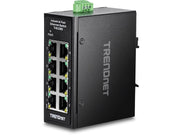 TRENDnet TI-ELC80 8-Port Industrial Fast Ethernet DIN-Rail Mini Switch