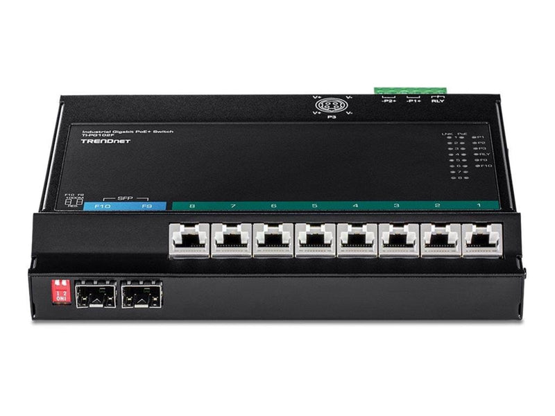 TRENDnet TI-PG102F - Industrial - switch - 10 ports