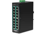 TRENDnet TI-PG160 16-Port Industrial Gigabit PoE+ DIN-Rail Switch