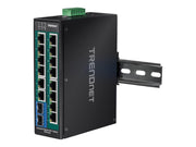 TRENDnet TI-PG162 - Industrial - switch - 16 ports - unmanaged