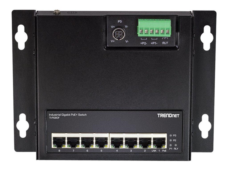 TRENDnet TI-PG80F - Industrial - switch - 8 ports - unmanaged