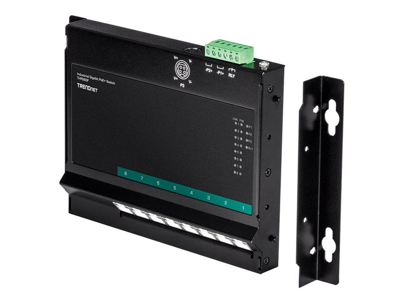 TRENDnet TI-PG80F - Industrial - switch - 8 ports - unmanaged