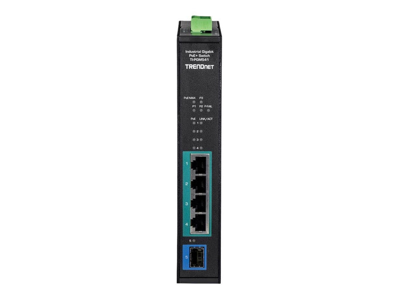 TRENDnet TI-PGM541 - switch -20° - 65°C (-4° - 149°F) - 5 ports - TAA Compliant