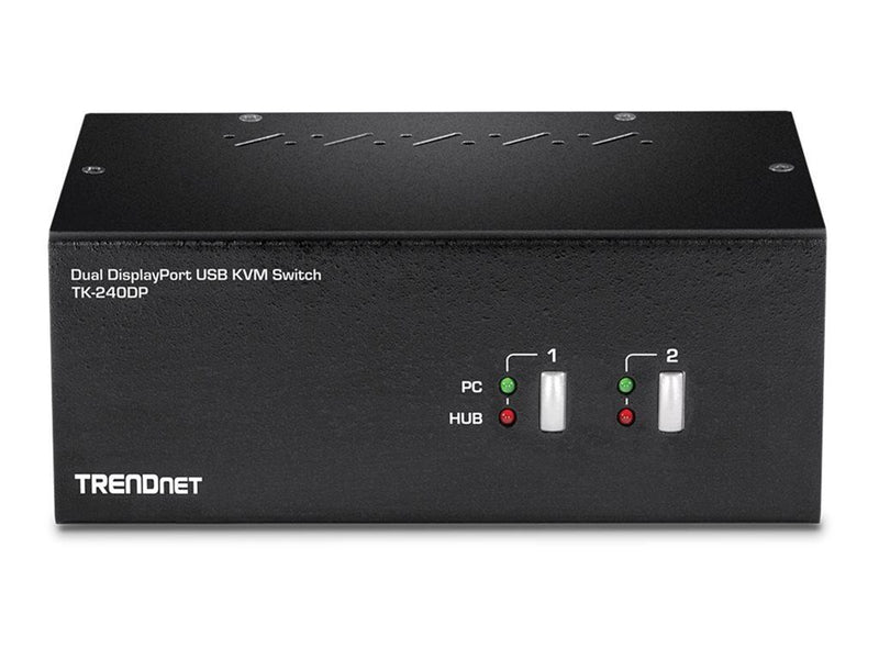TRENDnet TK-240DP - KVM / audio / USB switch - 2 ports