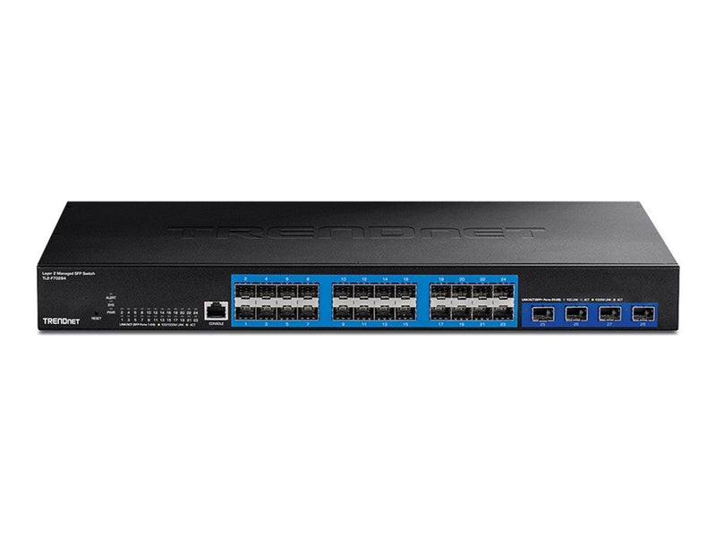 TRENDnet TL2-F70284 - Version v1.0R - switch - Layer 2 - 28 ports - Managed - rack-mountable - TAA Compliant