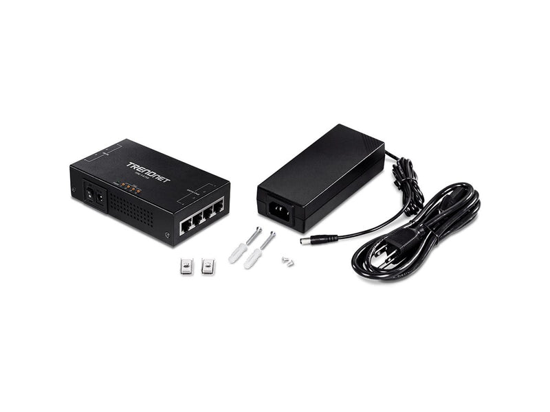 TRENDnet TPE-147GI 65W 4-Port Gigabit PoE+ Injector