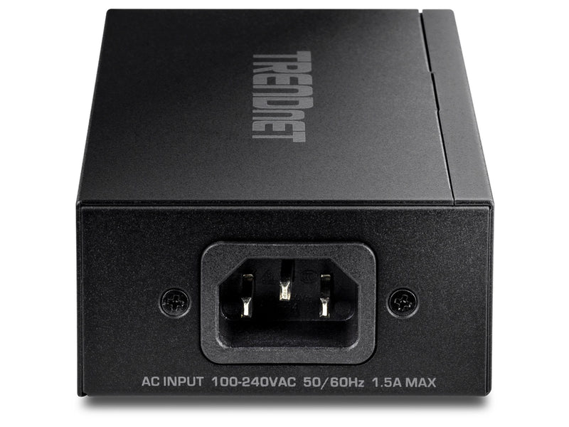 TRENDnet TPE-219GI 2.5G PoE++ Injector - Supplies PoE (15.4W) PoE+ (30W) or PoE++ (90W)