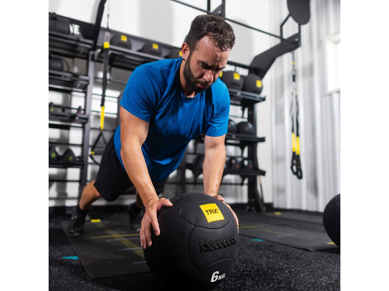 TRX HexGrip 35 cm 6 kg Medicine ball Black