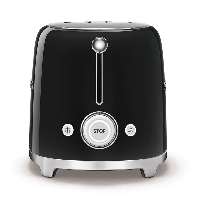 SMEG Toaster 2-Schlitz lang 50's Style TSF02BLEU, schwarz
