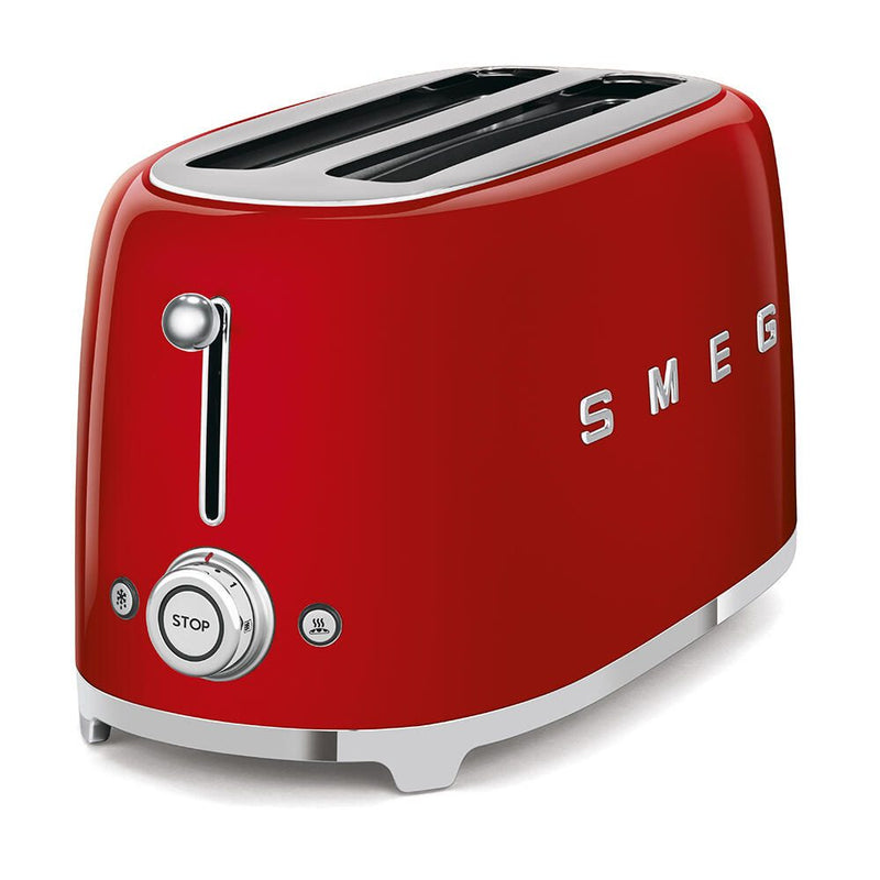 SMEG Toaster 2-Schlitz lang 50's Style TSF02RDEU, Rot