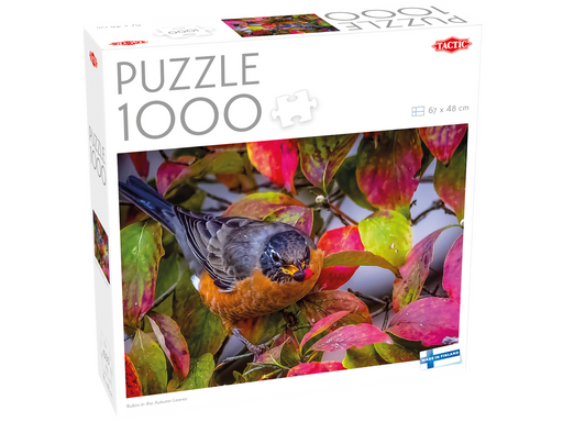 Tactic 1000 pcs puzzle: Robin in the Autumn Leaves