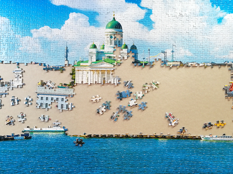 Tactic 1000 pcs puzzle: View of Helsinki
