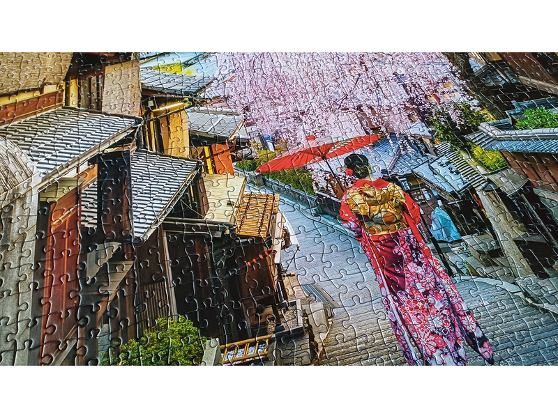 Tactic 1000 pcs puzzle: Woman walking in Kyoto