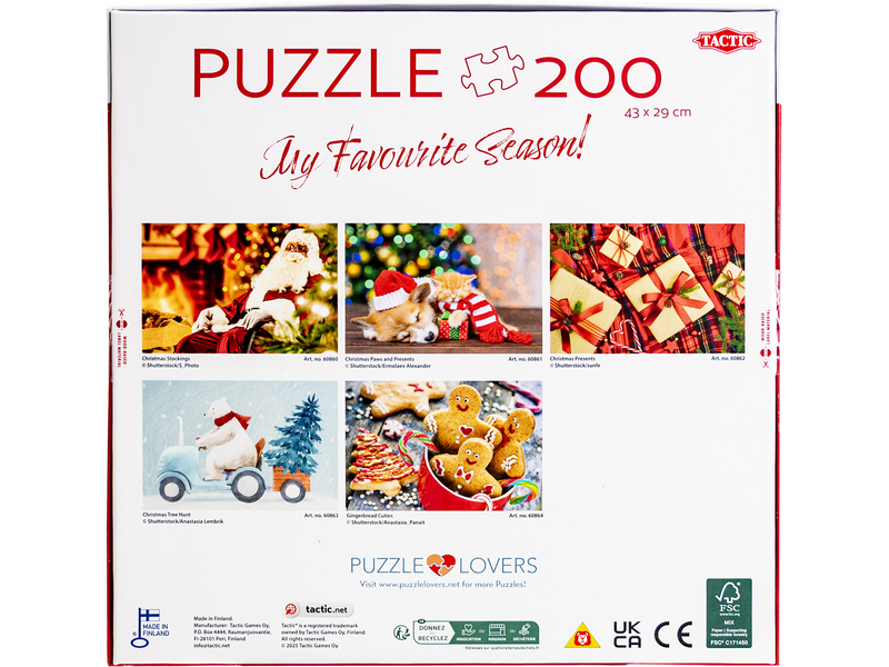Tactic 200 pcs puzzle: Christmas presents
