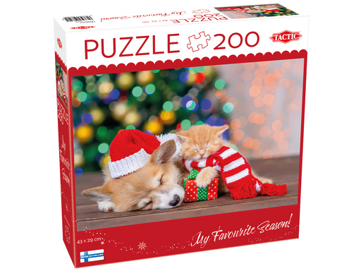 Tactic 200 pcs puzzle: Paws and presents