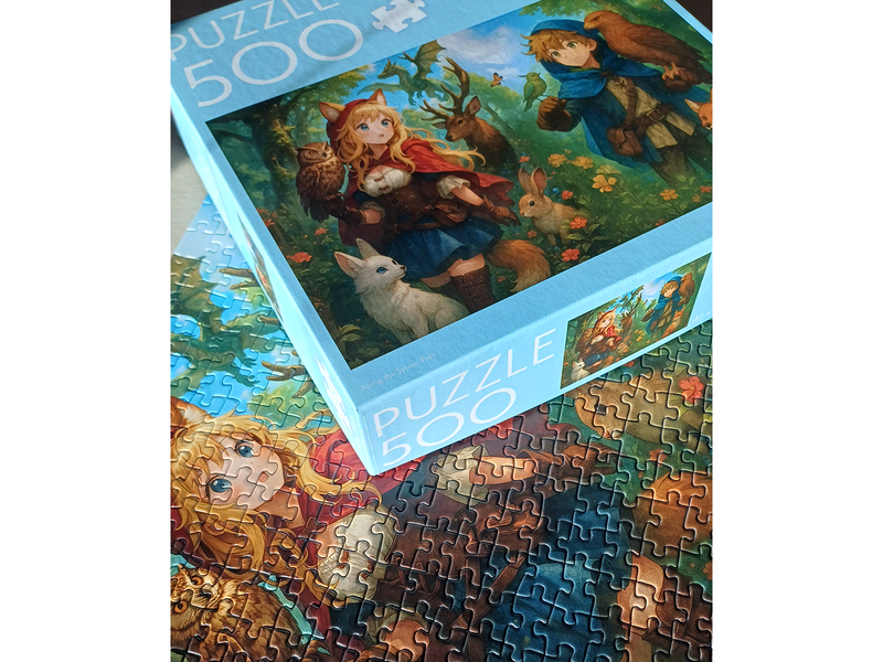 Tactic 500 pcs puzzle: Along the Sylvan Path