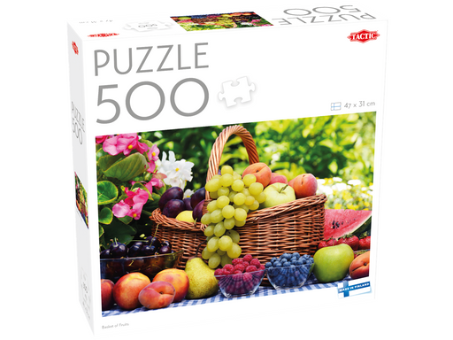 Tactic 500 pcs puzzle: Basket of Fruits