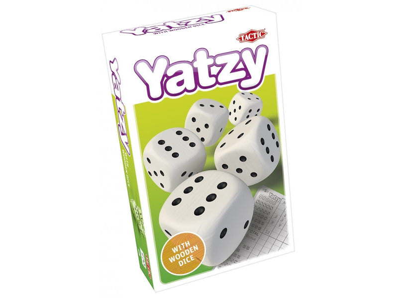 Tactic Yatzy med træterninger