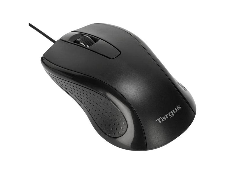 Targus Full-Size Optical Antimicrobial Wired Mouse - Maus (Schwarz)