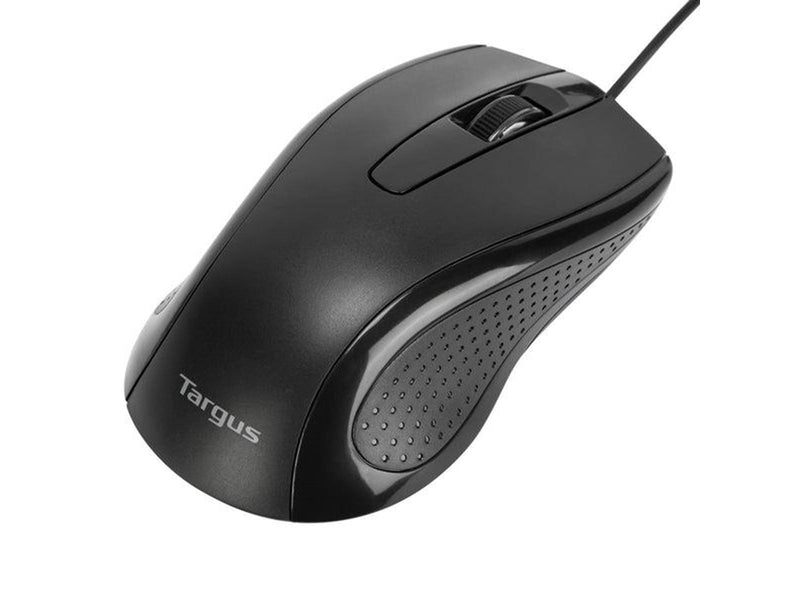 Targus Full-Size Optical Antimicrobial Wired Mouse - Maus (Schwarz)