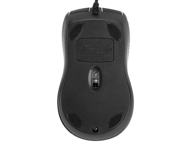 Targus Full-Size Optical Antimicrobial Wired Mouse - Maus (Schwarz)