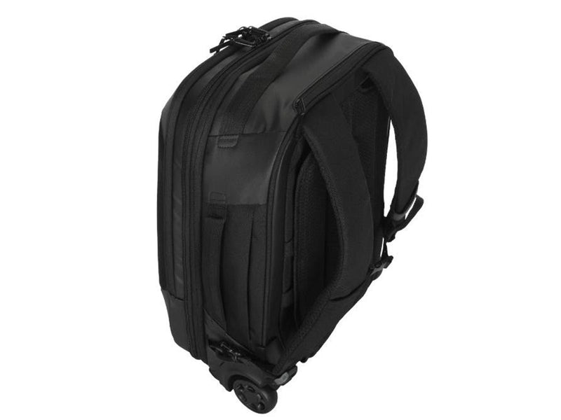 Targus Mobile Tech Traveler EcoSmart Rolling Backpack 15.6” (Black)