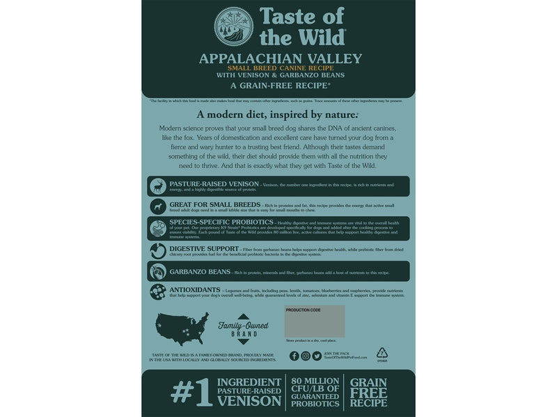 Taste of the Wild Appalachian Valley Small Breed 5.6kg