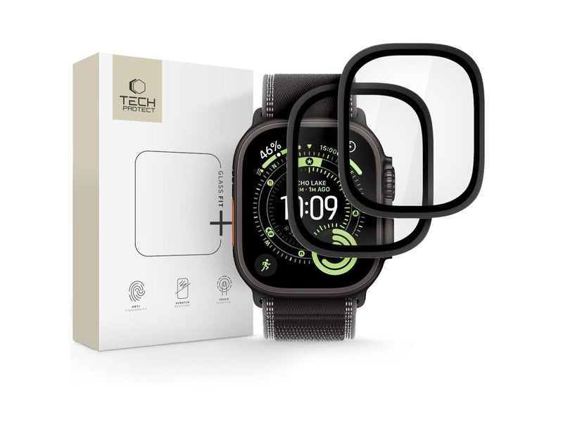 Tech-Protect 2-pack Tempered Glass for Apple Watch Ultra 49mm - Black