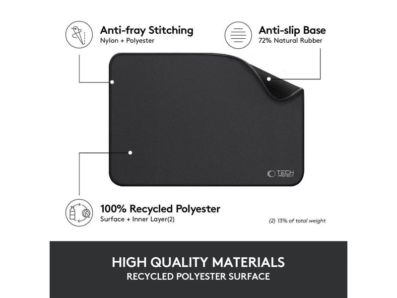 Tech-Protect  A100 Mouse Pad 35 x 25 cm - Black