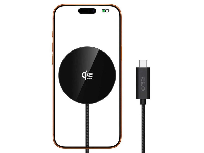 Tech-Protect  A50 MagSafe 25W QI2.2 Wireless Charger - Black