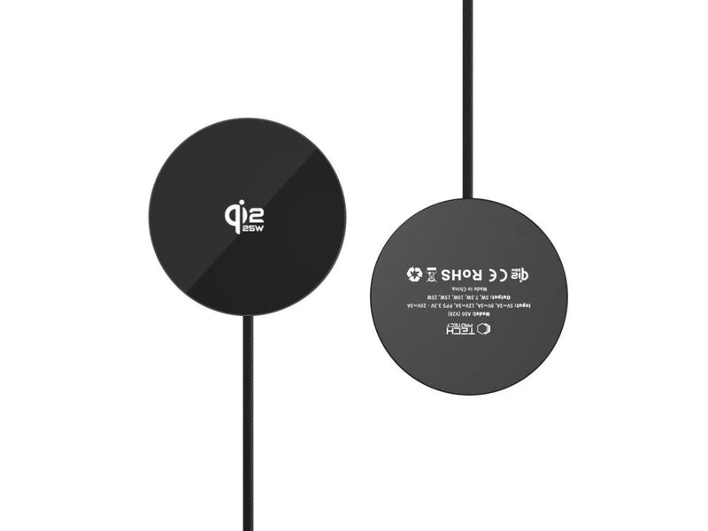 Tech-Protect  A50 MagSafe 25W QI2.2 Wireless Charger - Black