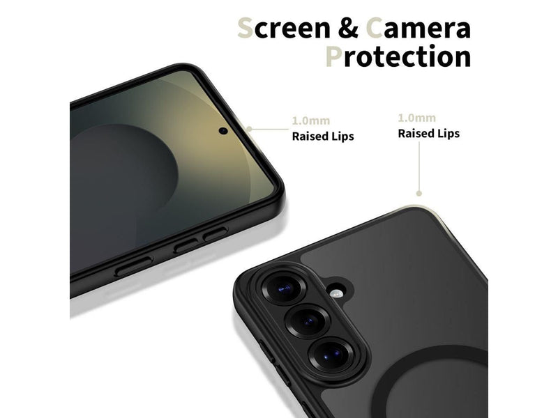 Tech-Protect BasicMag MagSafe Case for Samsung Galaxy S26+ - Clear Black