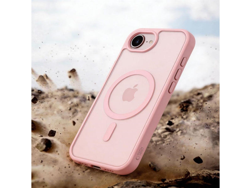 Tech-Protect BasicMag MagSafe Case for iPhone 16e / 17e - Pink Matte