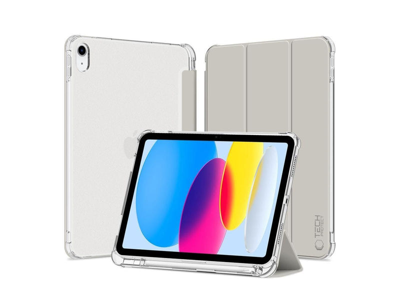 Tech-Protect C Pen Hybrid Case for iPad 10 / 2022 - Gray - Transparent
