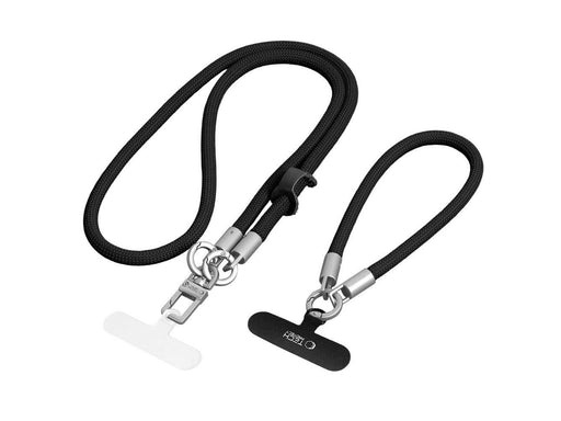Tech-Protect  C10S Rope Phone Lanyard - Black-Titanium