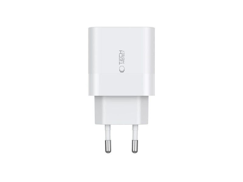 Tech-Protect  C20W AC Charger 2x USB-C PD 20W - White
