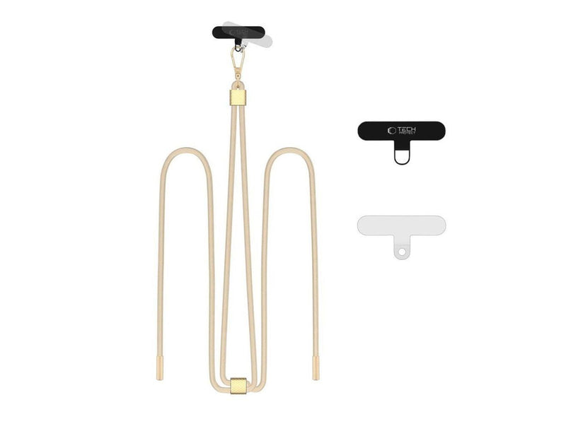 Tech-Protect C2S Rope Crossbody Strap - Beige
