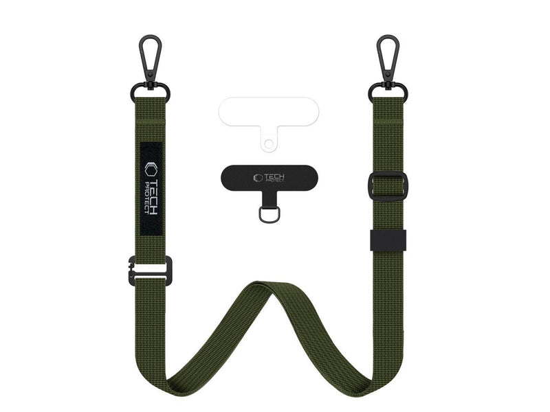 Tech-Protect  C65 Rope Crossbody Lanyard - Olive