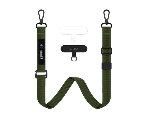 Tech-Protect  C65 Rope Crossbody Lanyard - Olive