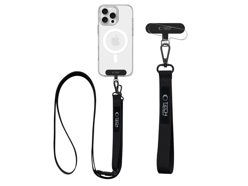 Tech-Protect C65 Rope Crossbody Leash - Black