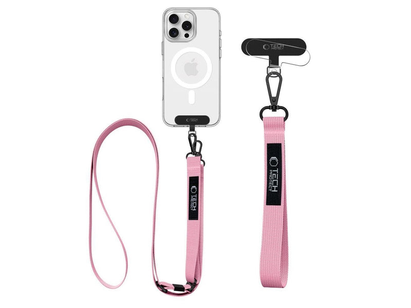 Tech-Protect  C65 Rope Crossbody Leash - Pink