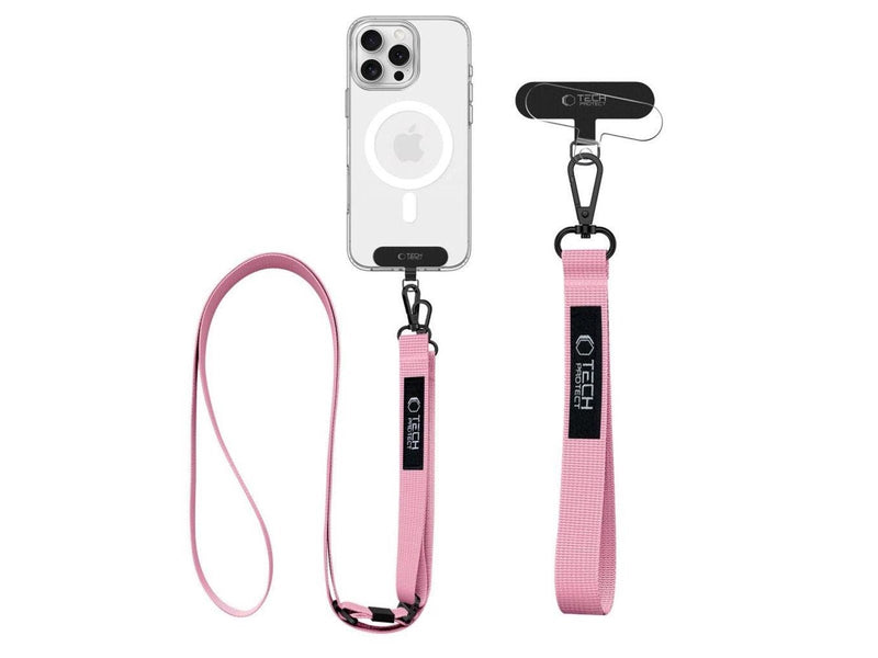Tech-Protect  C65 Rope Crossbody Leash - Pink