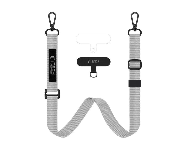 Tech-Protect C6S Long Phone Lanyard - Grey